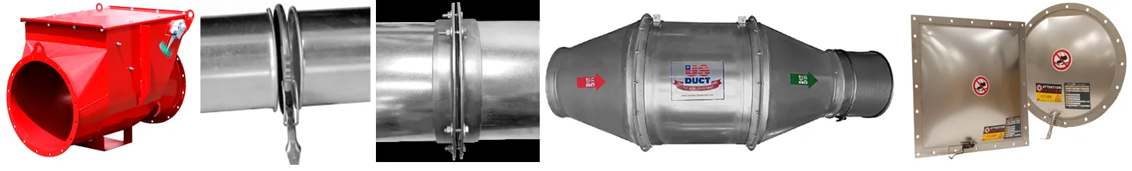 Dust Collector Valves, Ducts, Spark Traps